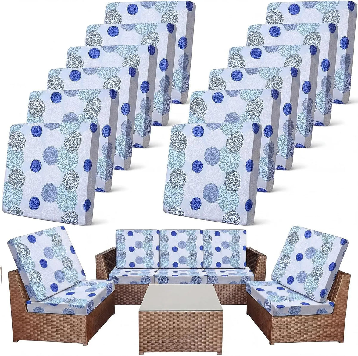 🎉🛋️ Outdoor Patio Sofa Cushion Covers 🔥