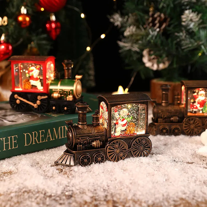 🎉🎅Christmas Gift Music Box Train💝 Music Box Crystal Ball Ornaments