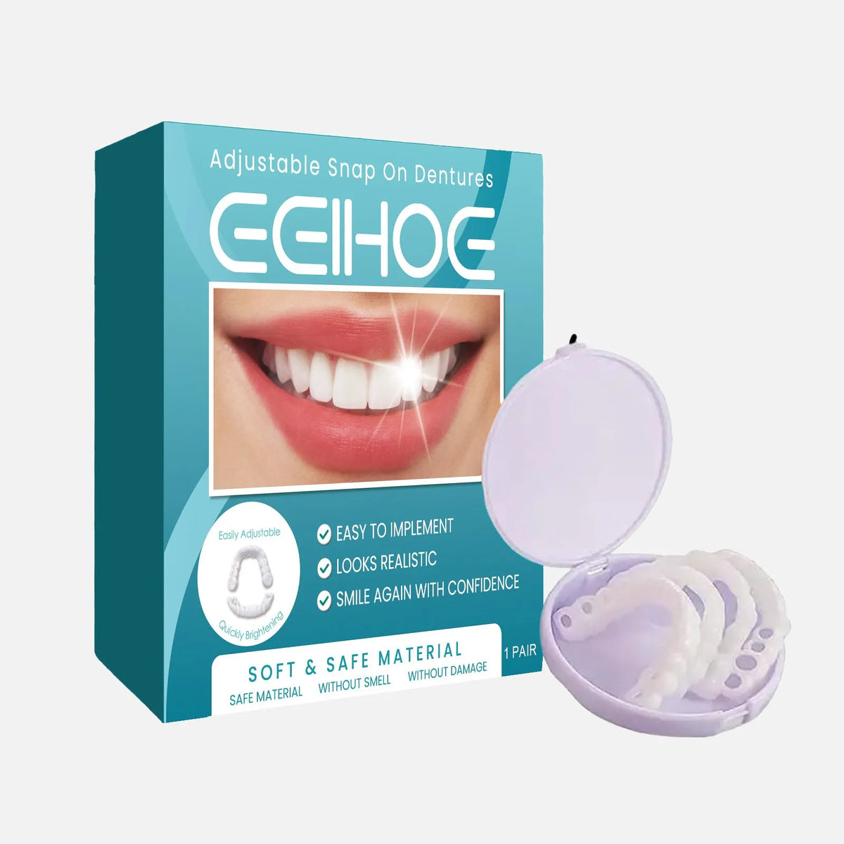 Official Brand Store - EeihoeTMAdjustable Snap-On Dentures