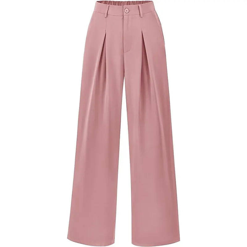 Women's High Waist Casual Wide Leg Loose Trousers Buy 2 Free Shipping