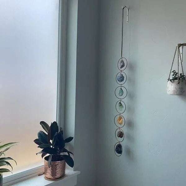 🎁Christmas Gifts🎄50%OFF🎅 Raw Crystal 7 Chakra Gemstone Wall Decor
