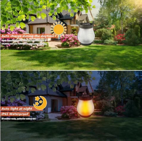 🔥🔥Dancing flame Solar Lantern Outdoor Lights