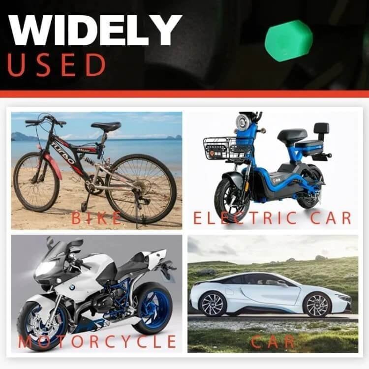 UNIVERSAL FLUORESCENT CAR TIRE VALVE CAPS 4PCS✨FREE SHIPPING OVER $49.99✨