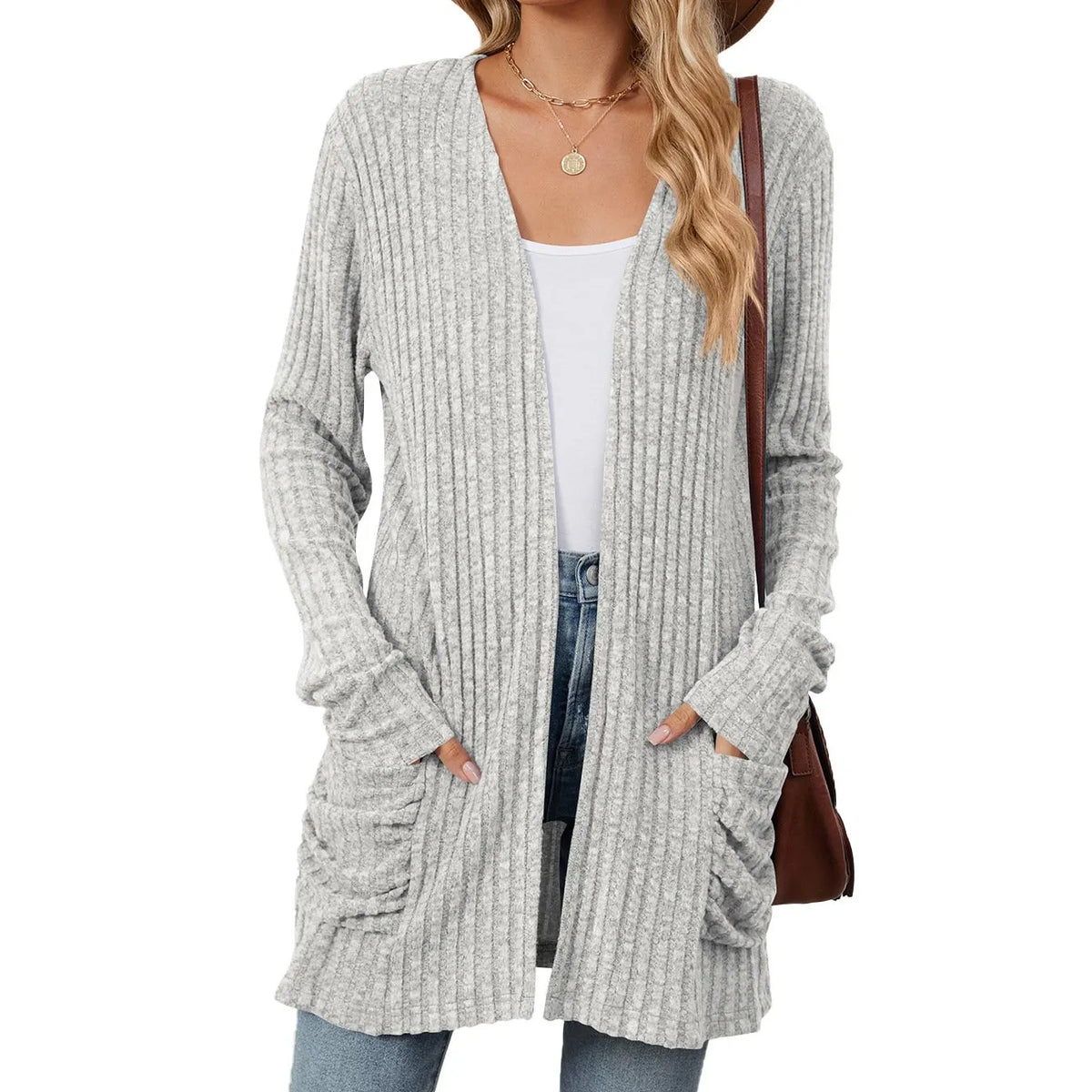 Cozy Autumn Ribbed Cardigan (Buy 2 Free Shipping)