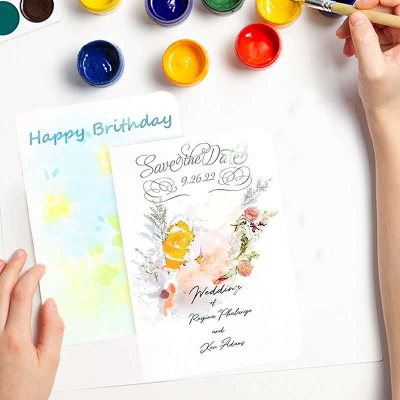 🔥LAST DAY 50% OFF - 🌈Blank Watercolor Cards and Envelopes