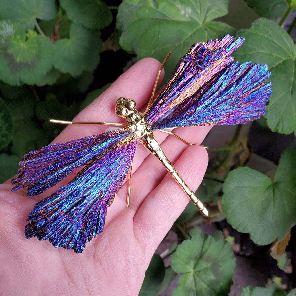 🔥LAST DAY 50% OFF - 💜🦋AURA TOURMALINE KYANITE DRAGONFLY