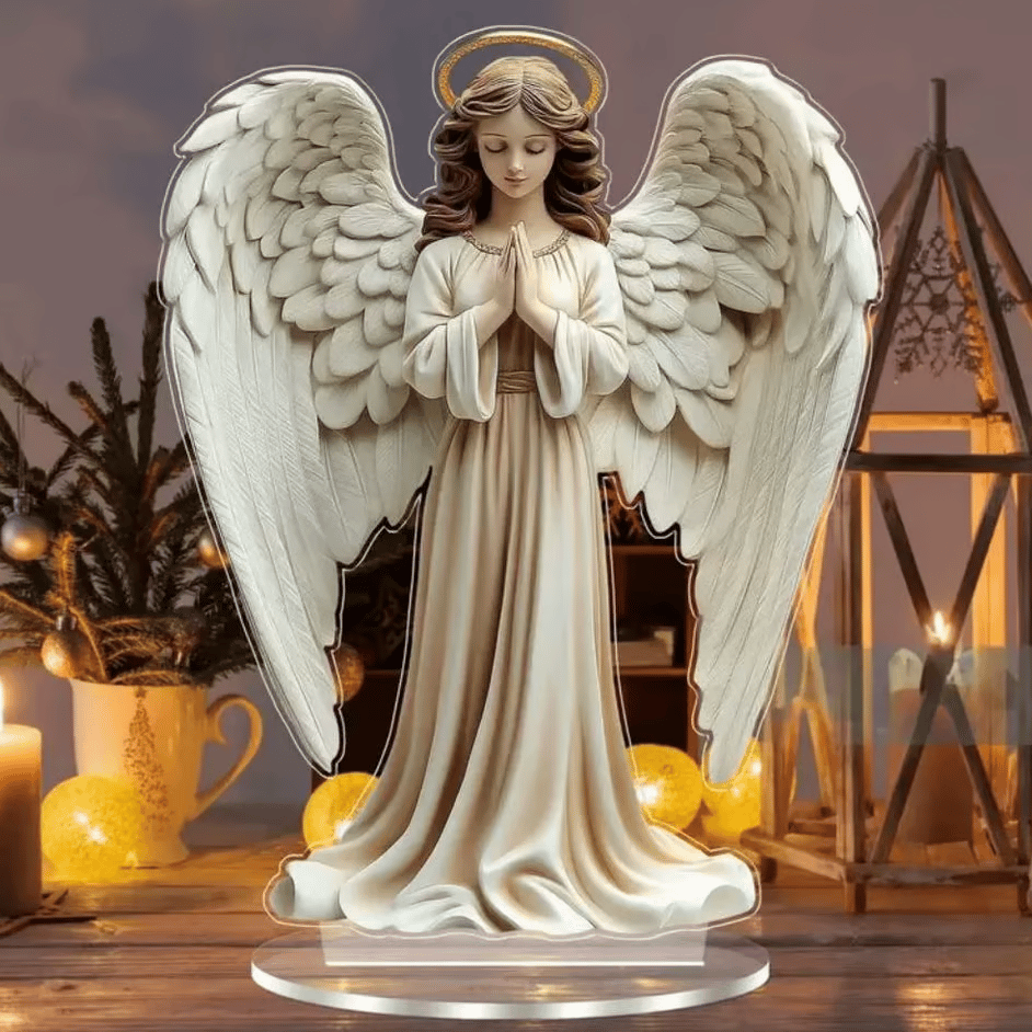Gorgeous Angel Wings Cross Decoration✝️