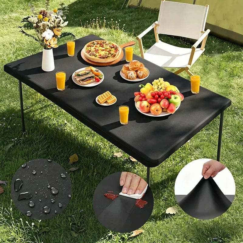 🎉Stretch Fabric Table Top Cap Cover – Elastic Edge, Waterproof & Reusable