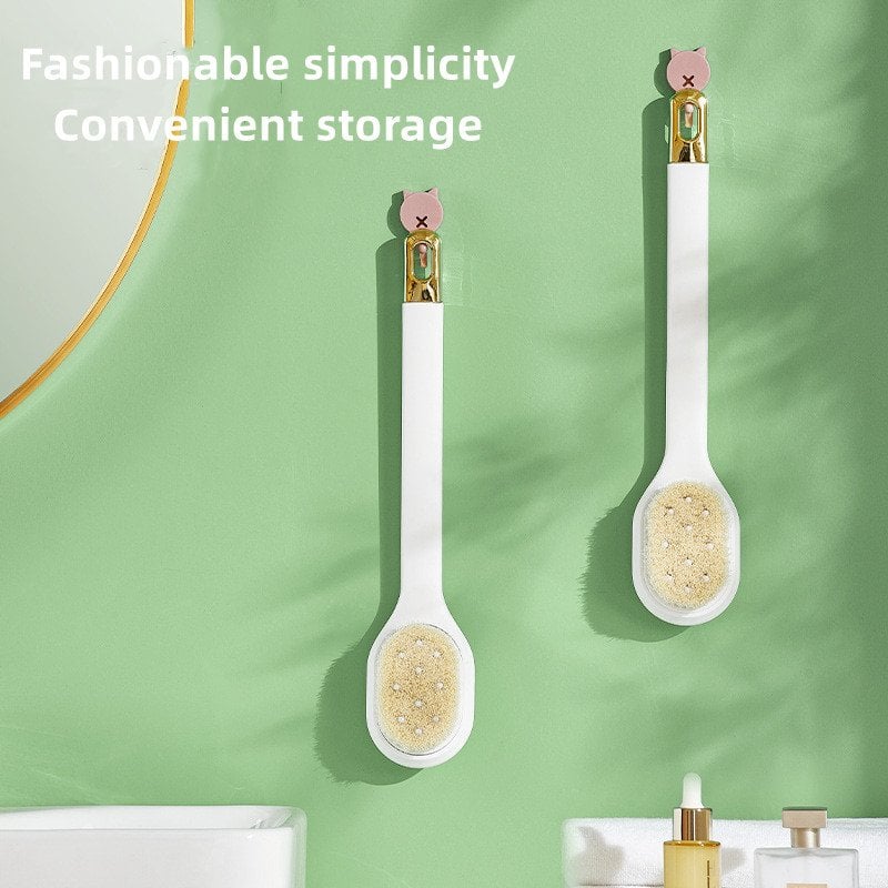 Bathroom 3-piece set🔥🔥Long Handle Bath Massage Cleaning Brush