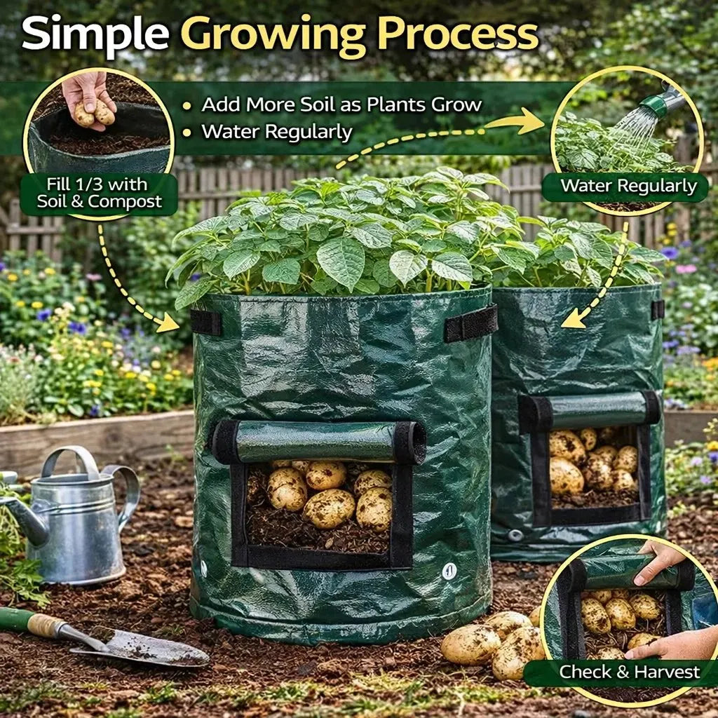 🔥 HOT SALE 🔥Planting Bag with Harvest Window