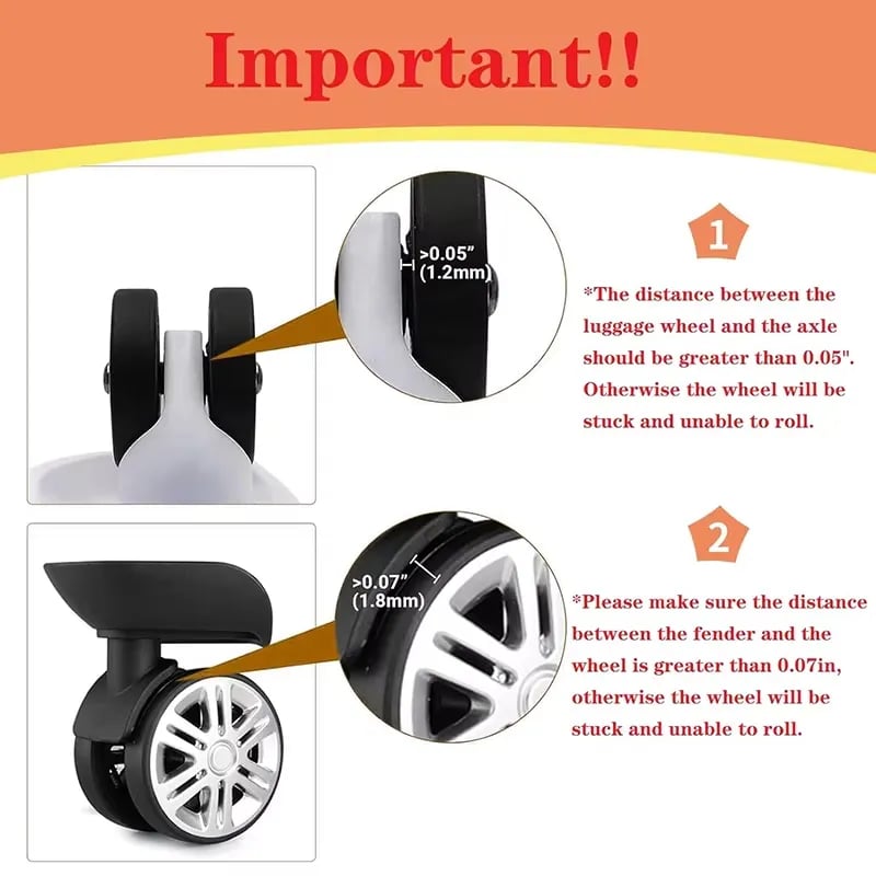 🔥 HOT SALE 🔥Luggage Suitcase Wheels Protection Covers