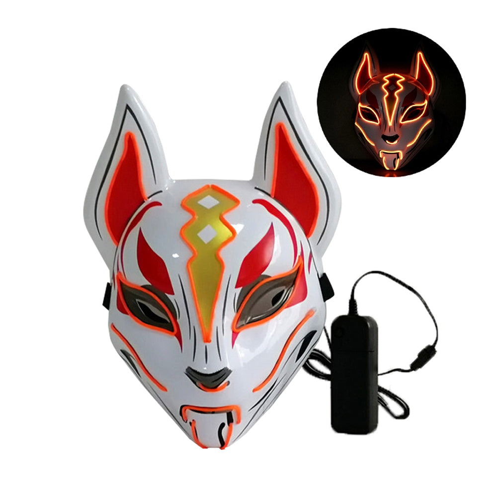 Halloween party LED glowing fox mask