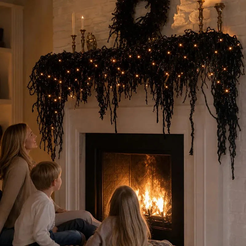 🎃👻 Spooky Chic Halloween Fireplace Decor Set – Halloween Fireplace Decor Set