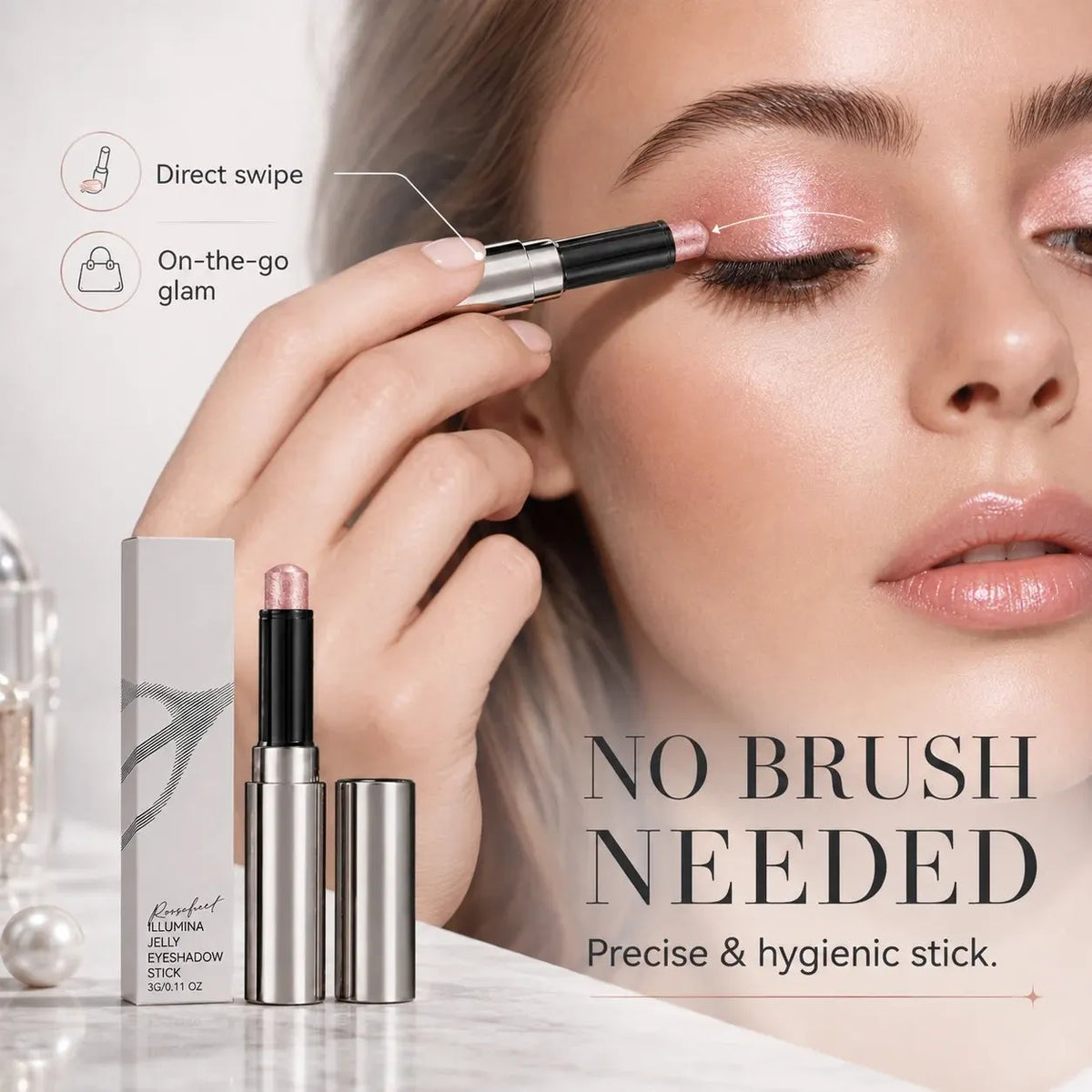 🔥 HOT SALE 🔥💧Jelly Eyeshadow Stick – Metallic Shimmer Eye Color