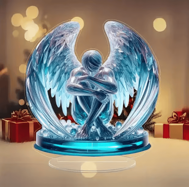 Gorgeous Angel Wings Cross Decoration✝️