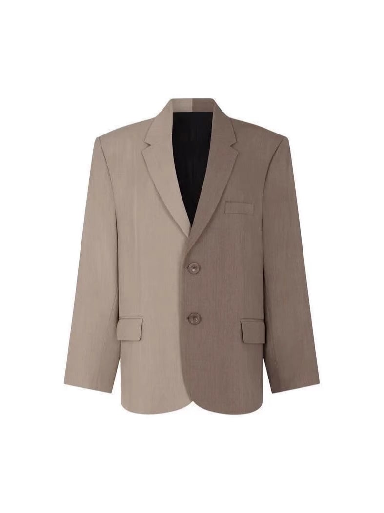 Stylish Two-Tone Blazer Set