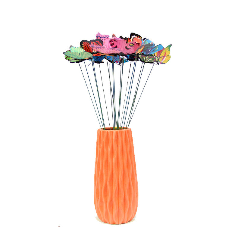 Fluttering Butterflies Garden Stake