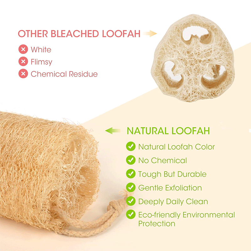 (New Year Hot Sale) Natural Loofah Sponge