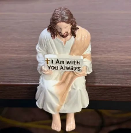 🎉Handcrafted Jesus Figurine✝️Serene Desk Companion🙏