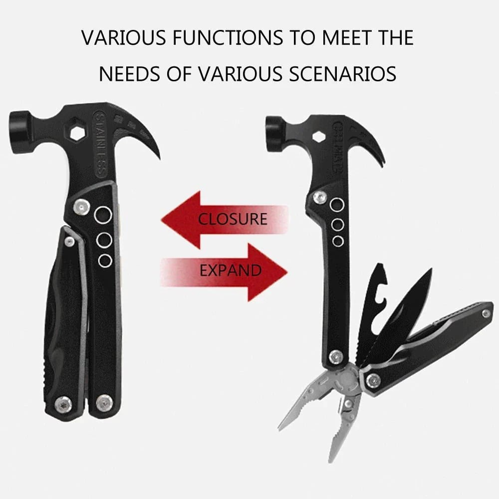 🛠️14 in 1 Stainless Steel Multi-Tool Hammer