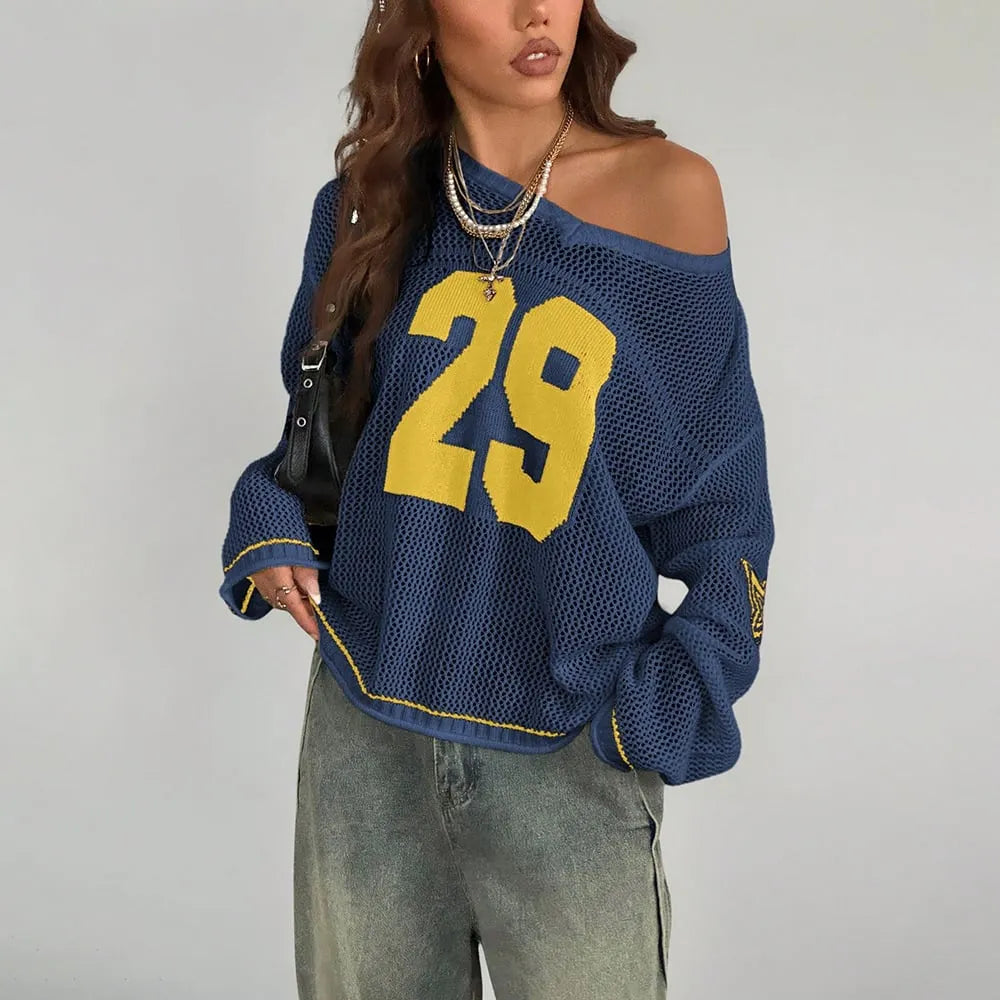 Women's Knitted Striped Jersey