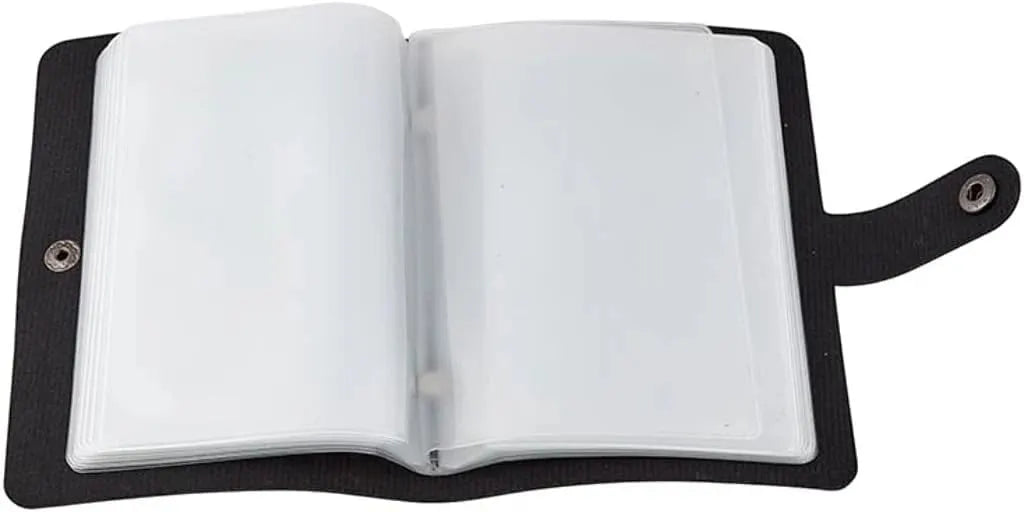 ✝️ Catholic Genuine Leather Holy Card Holder – Pocket Prayer Card Organizer with Snap Closure