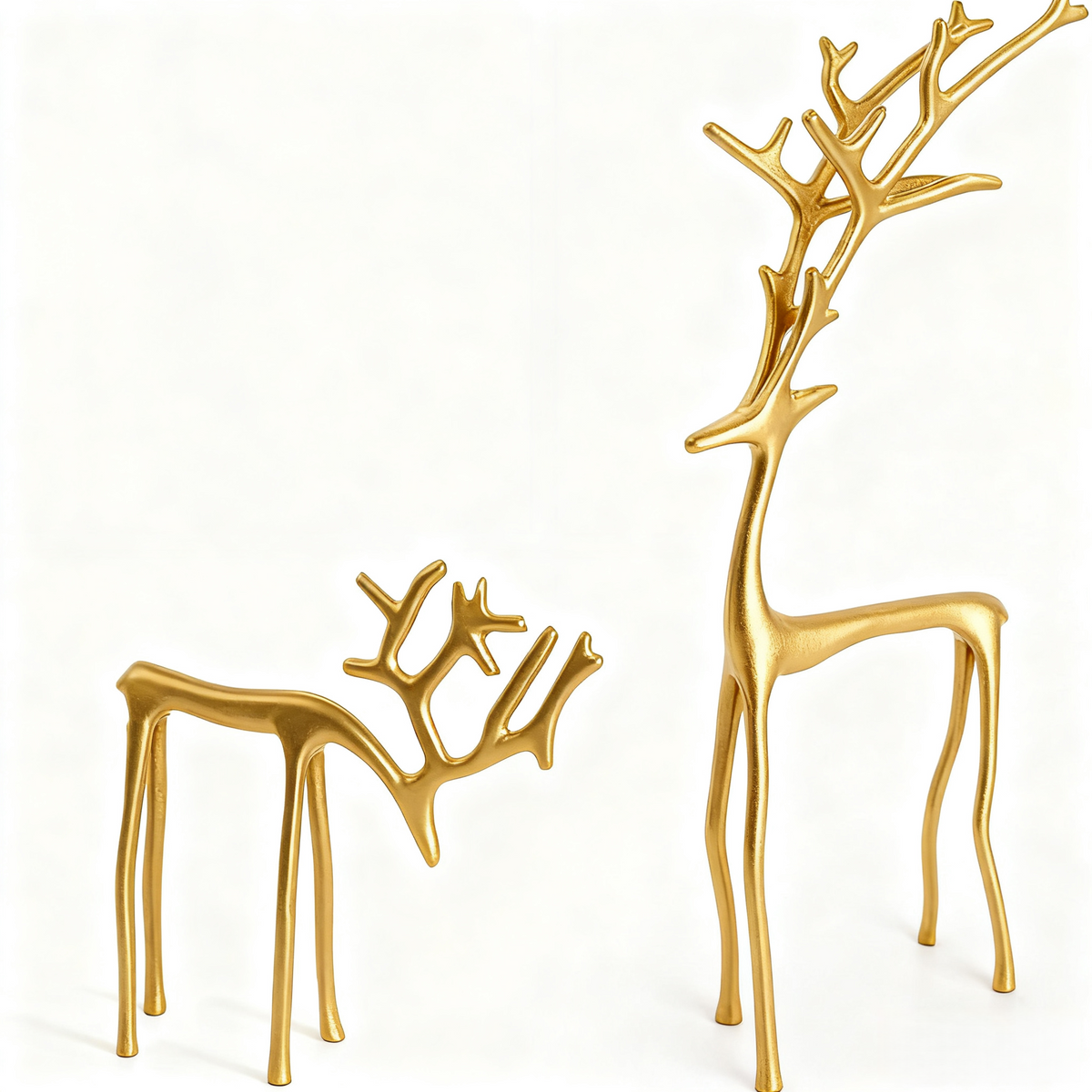 Black Reindeer Statues-Christmas Decorations