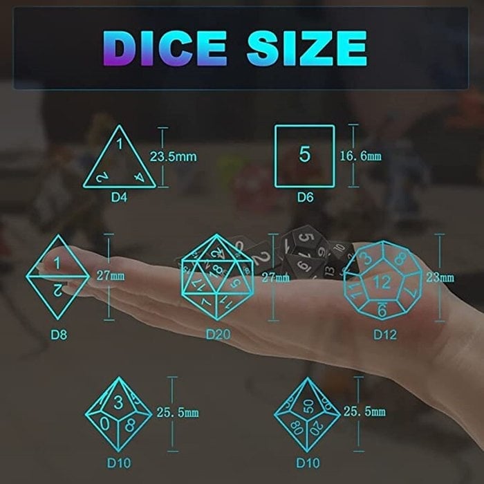🔥LAST DAY 49% OFF🔥 DND Dice Rechargeable with Charging Box(7 PCS)