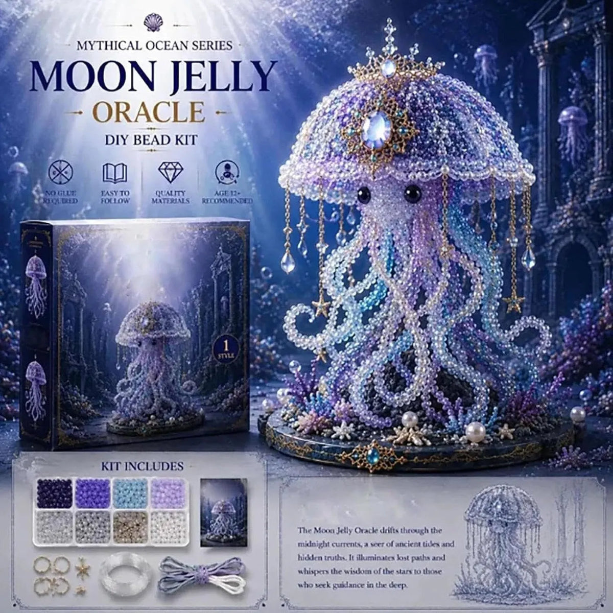 🔥HOT SALE🔥DIY Beaded Jellyfish (Marine Life)🪼