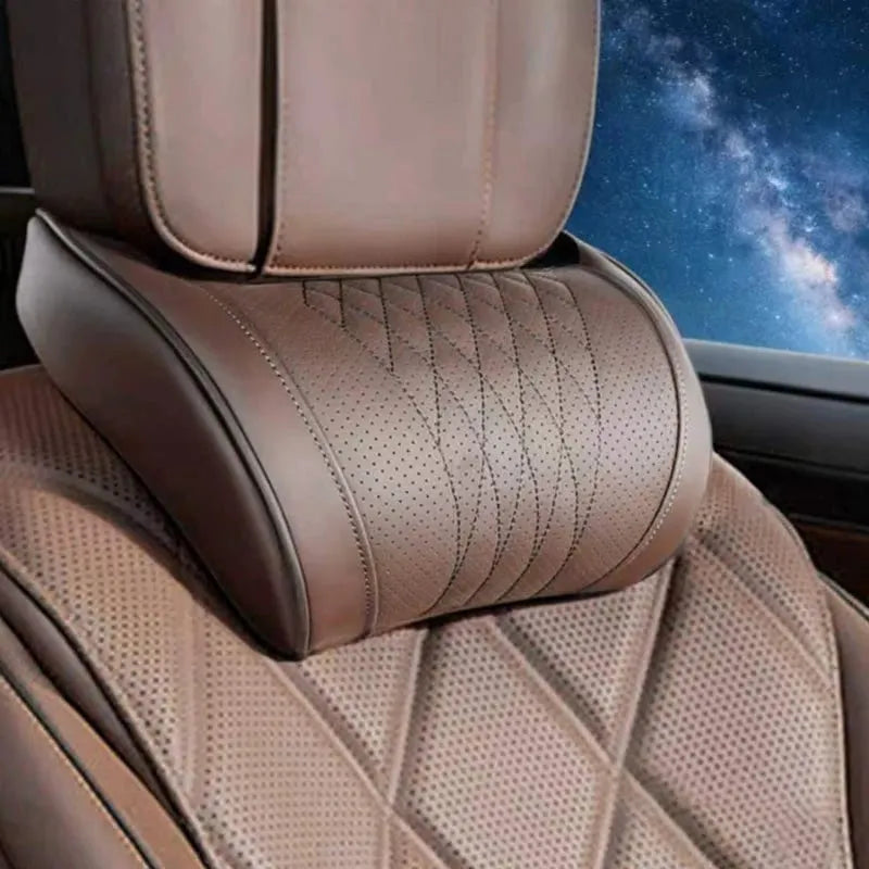 🎉💤 Relieve Driving Fatigue! Universal Memory Foam Car Headrest Neck Pillow, Ergonomic Support Auto Neck Cushion for Long Road Trips