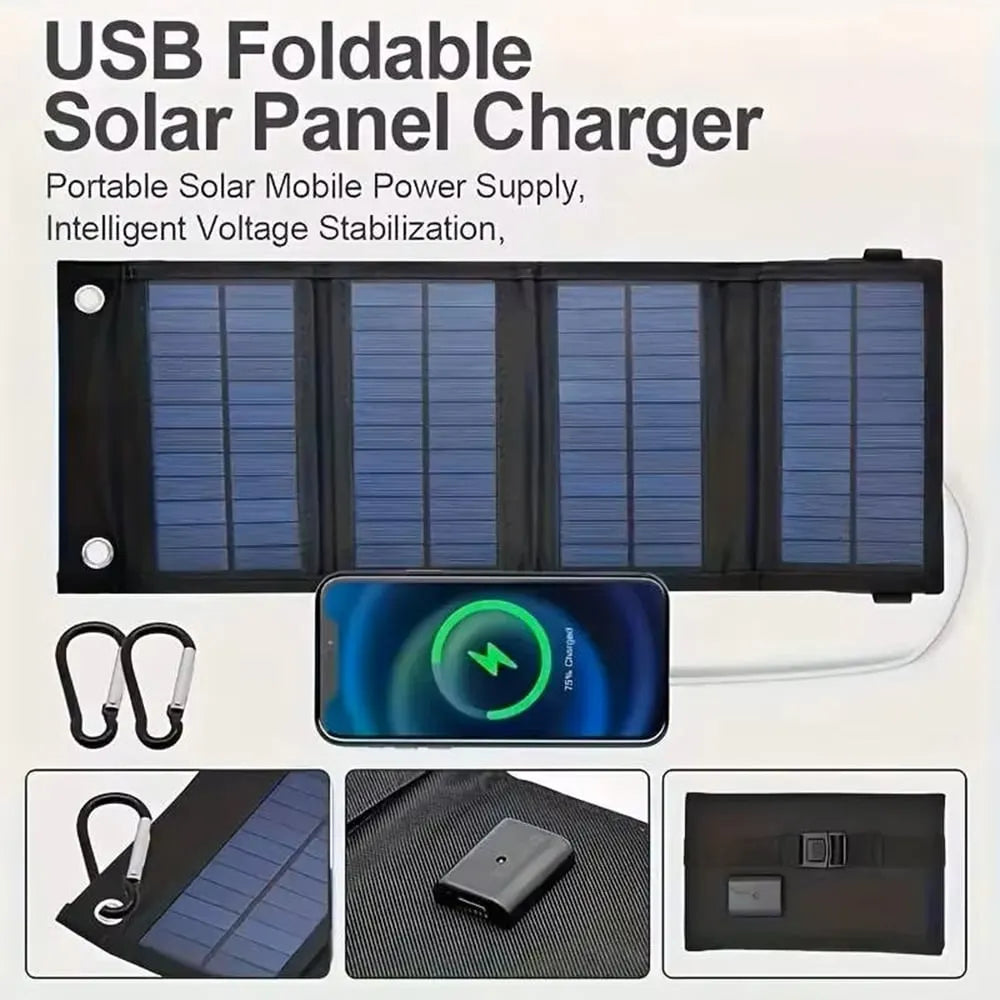 🔥HOT SALE🔥 Foldable 10W Solar Charger Panel with USB Output