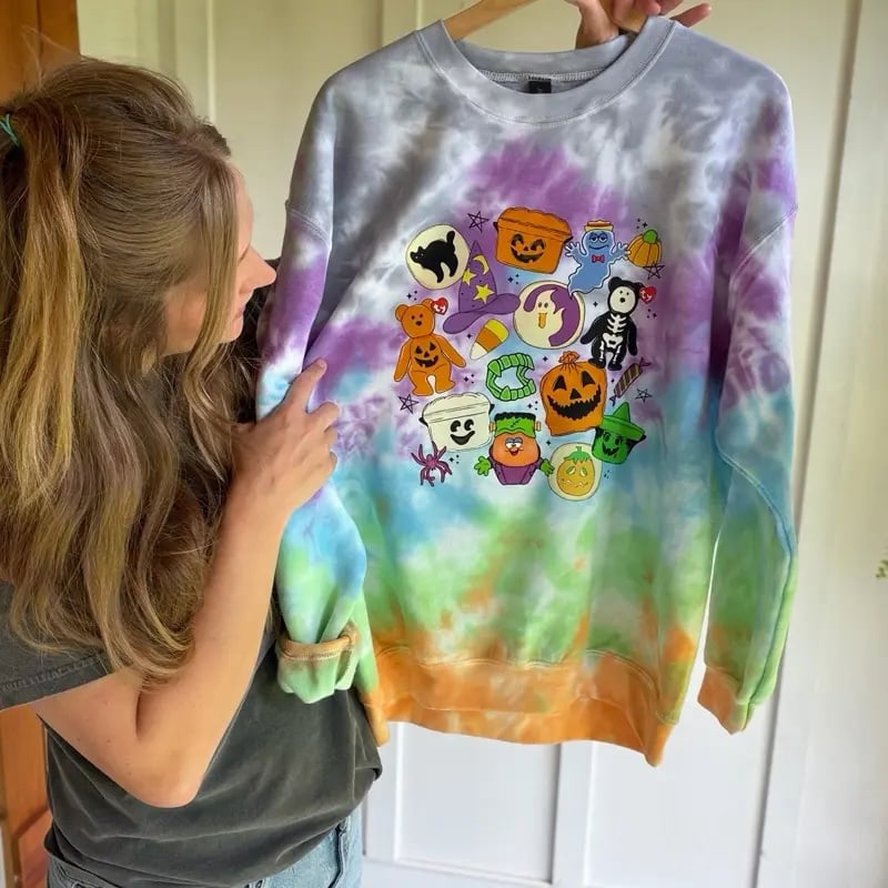 Cute Halloween Cartoon Crewneck Sweatshirt 🎃👻