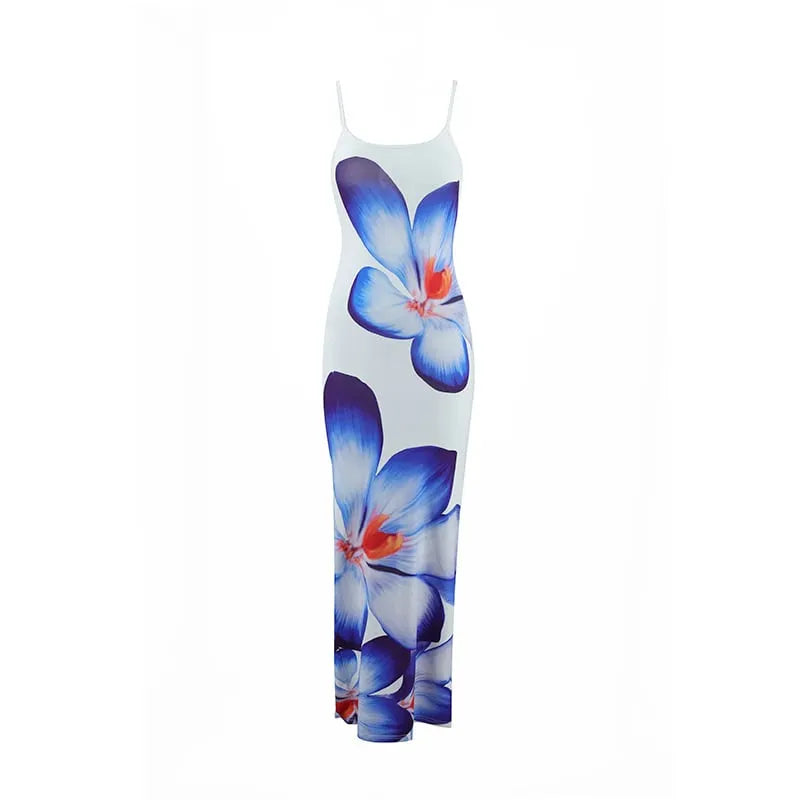 Floral Print Sexy Slim Fit Maxi Dress🌺Buy 2 Free Shipping
