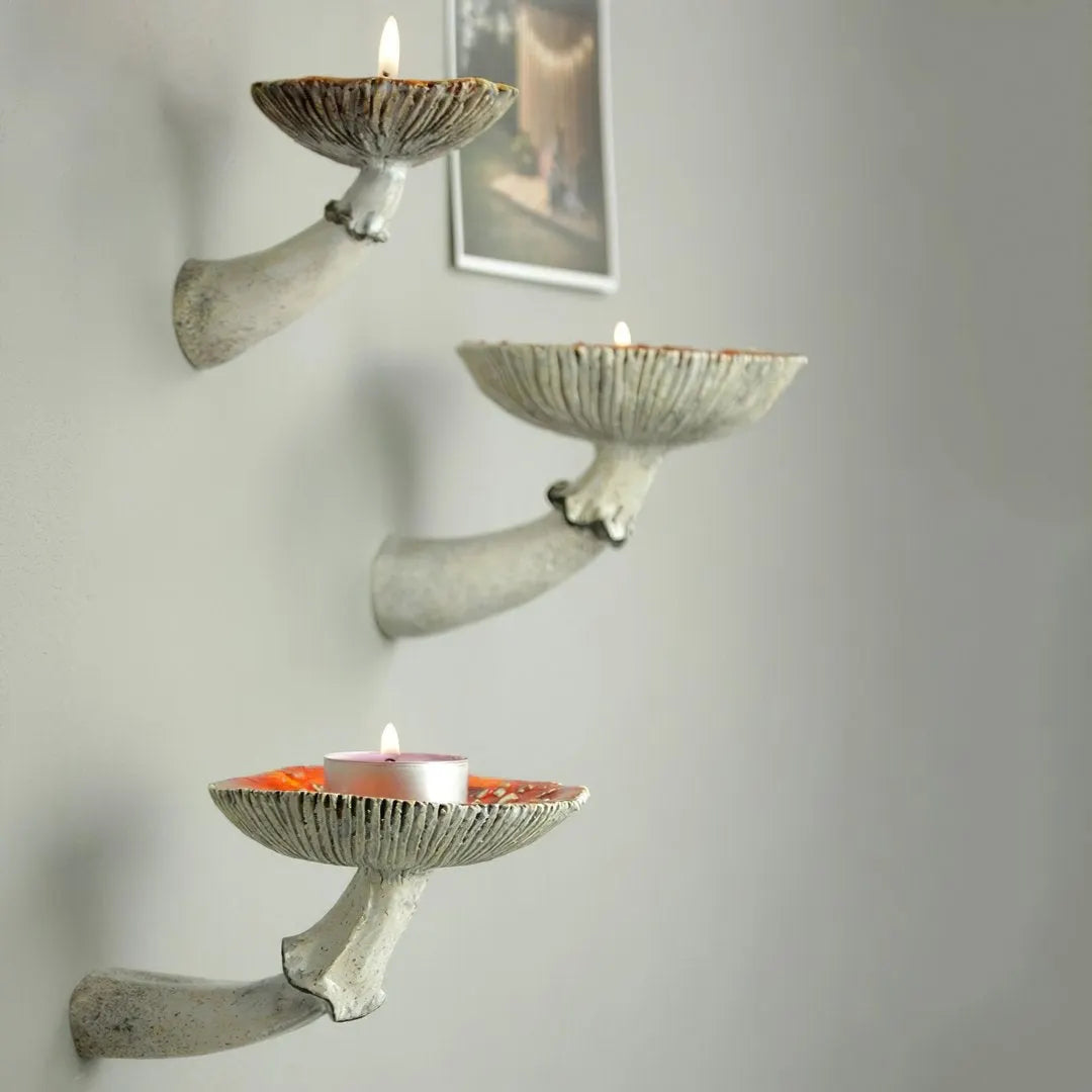 Mushroom Hanging Shelf, Wall Floating Shelf