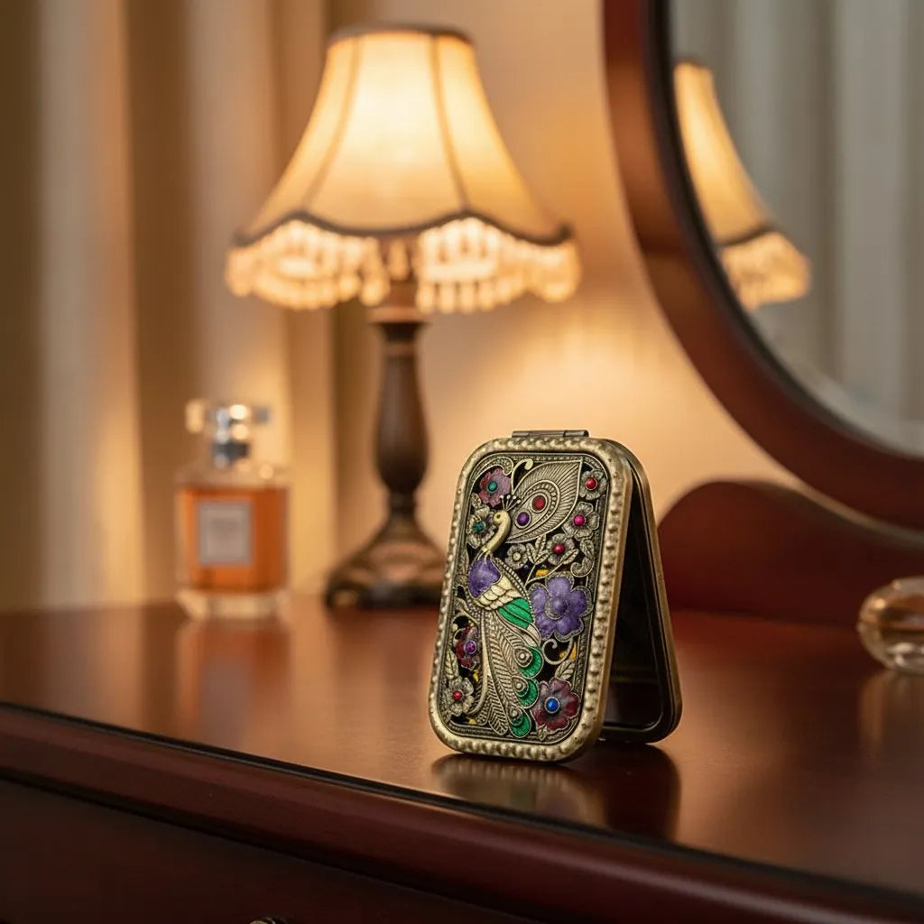 🔥Last Day 49% OFF - ✨Vintage Charm Compact Mirror