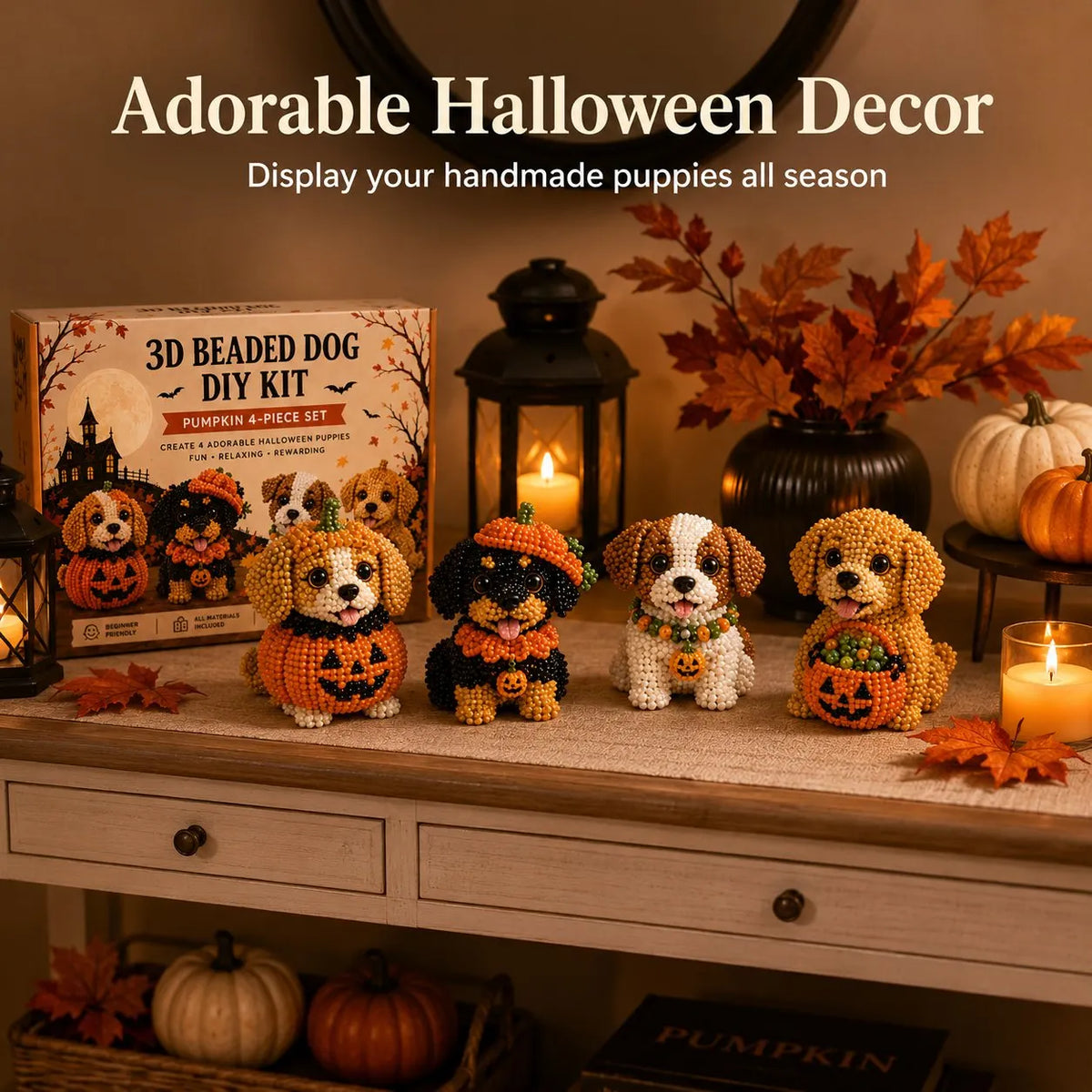 🔥Last Day 49% OFF - 🎁🐶🎃🐶3D Halloween Dog DIY Art Set(📦Buy 2 Free Shipping)