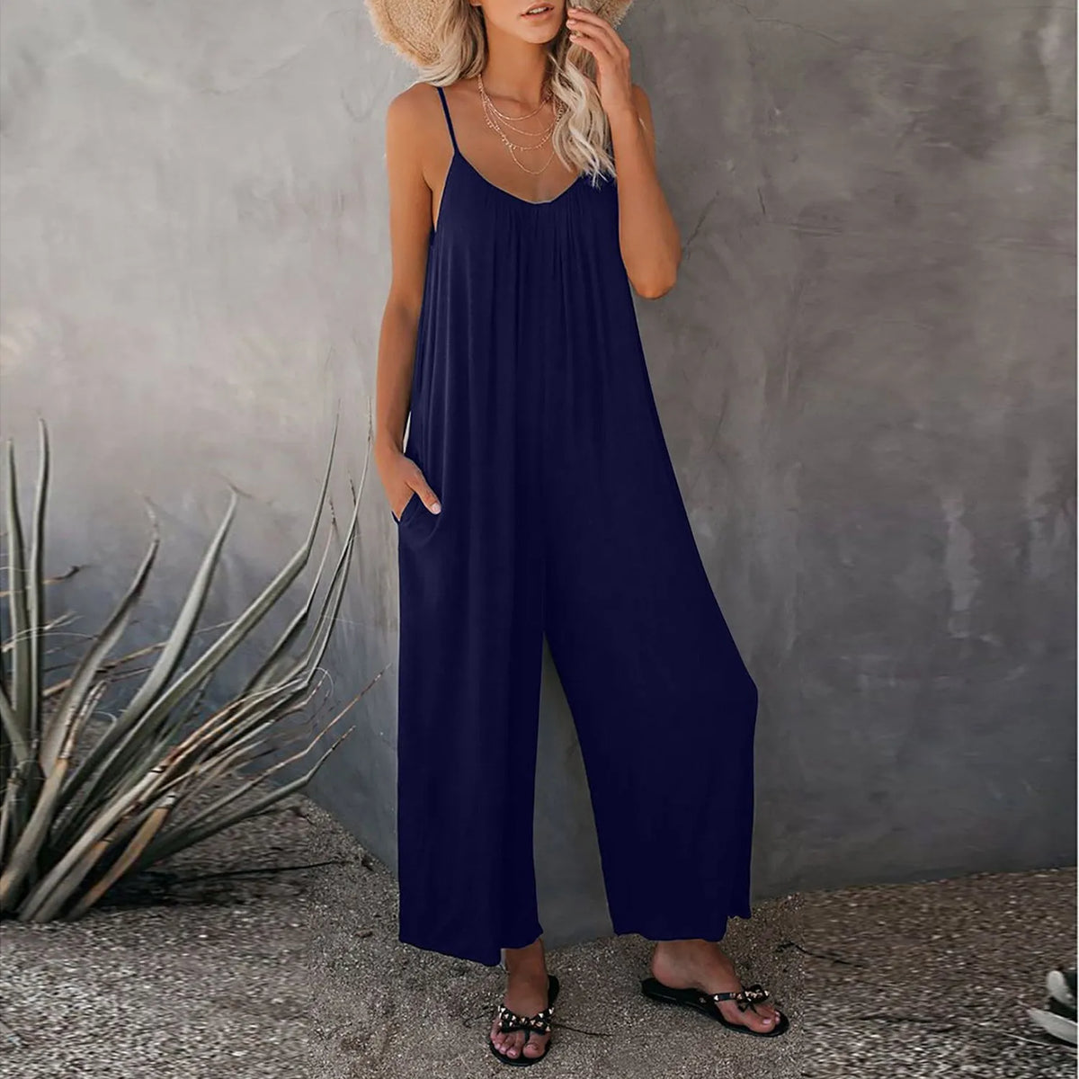 💐HOT SALE 49% OFF💝Ultimate Flowy Jumpsuit with Pockets