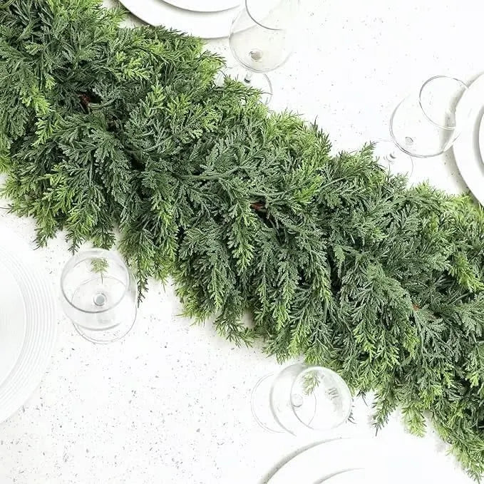 Christmas Artificial Cypress Leaf Vine Wreath🎄(1.8m)