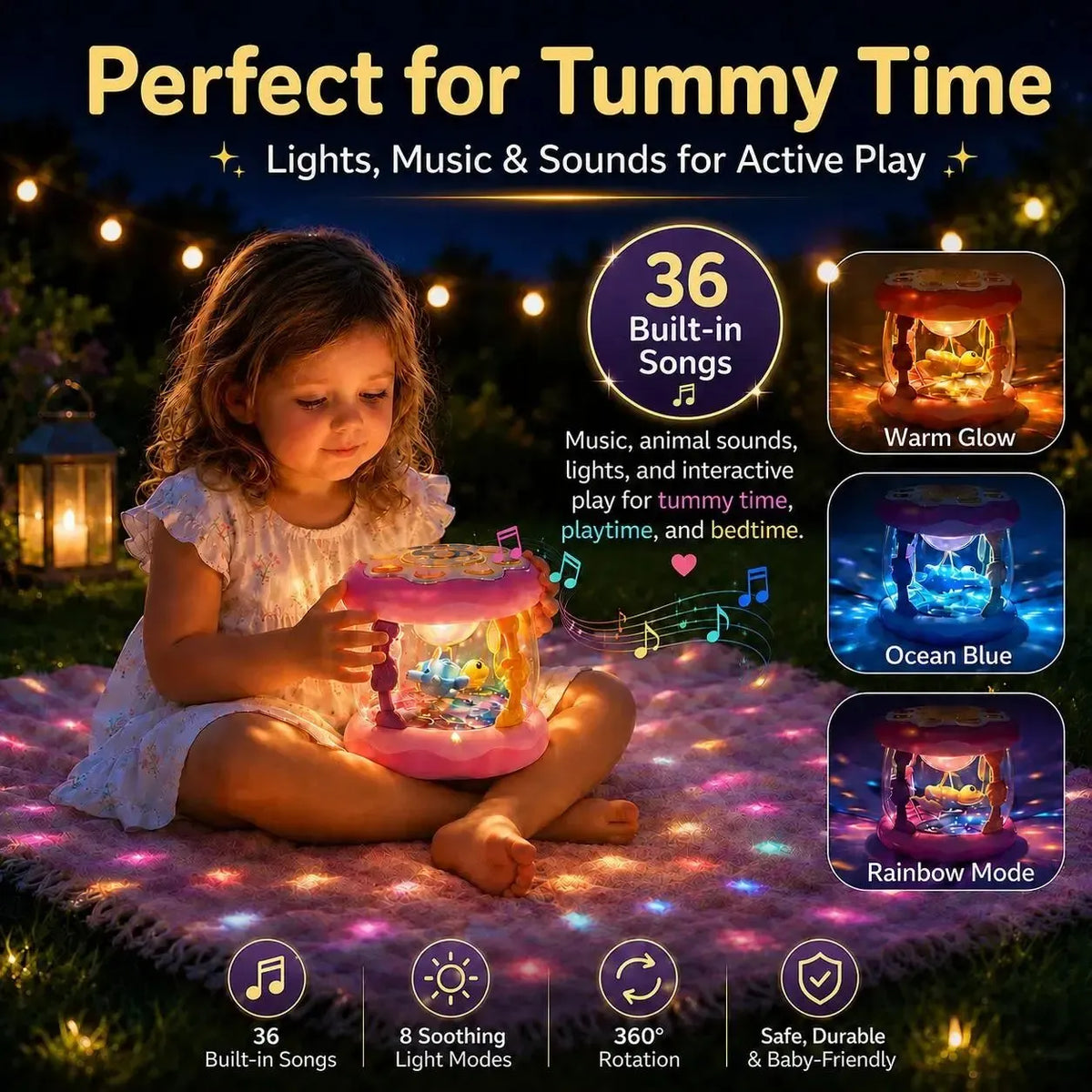 2026 Hot Sale🐥 Baby Musical Duck Toy with Lights