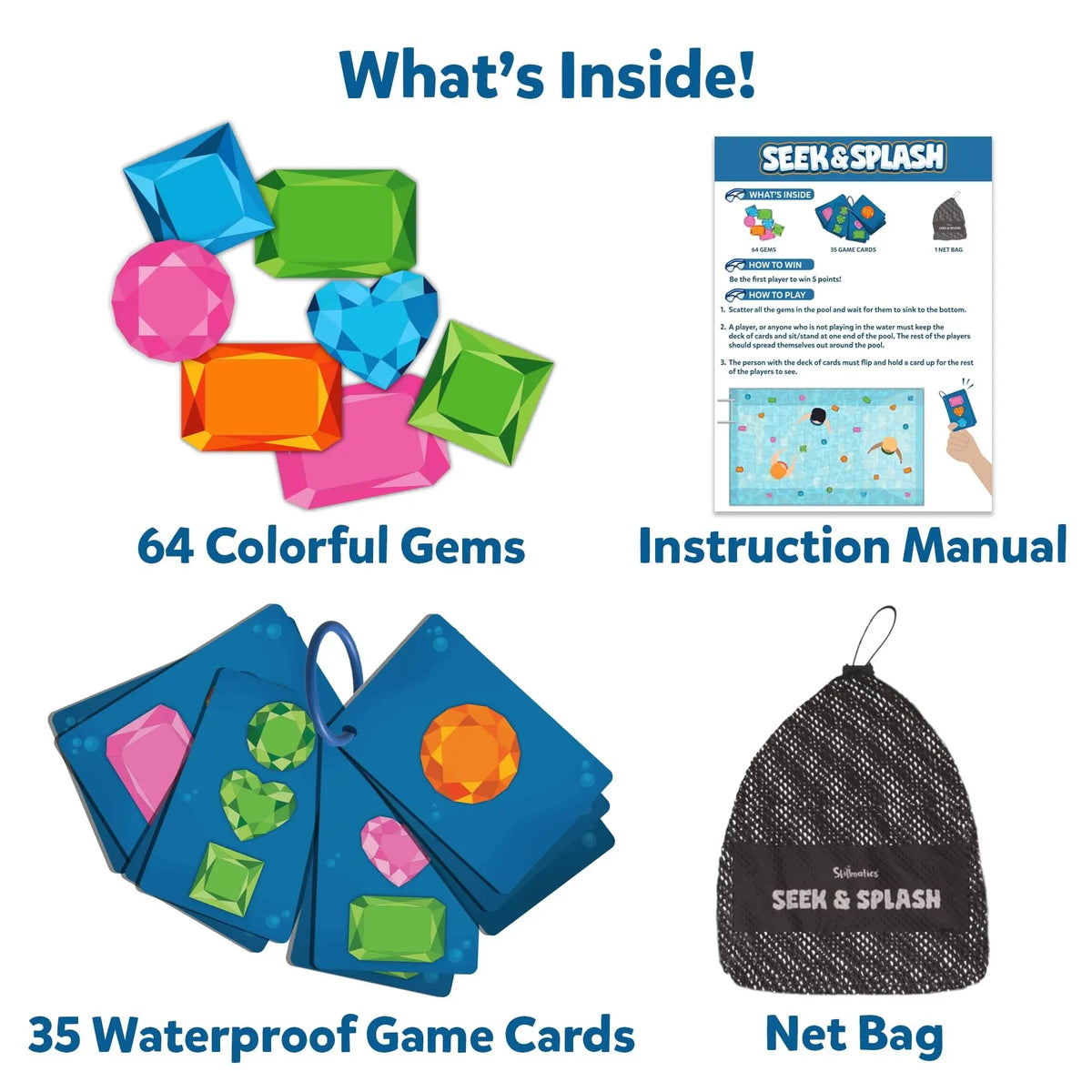 🔥Last Day 49% OFF - 🏊‍♂️Pool Toys - Seek & Splash, Search & Find Water Game