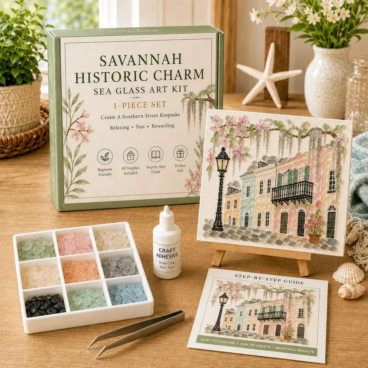 🎉 ✨ Timeless American Destinations Sea Glass Art Kit