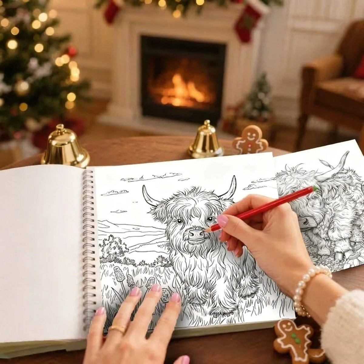 🔥Last Day 49% Off🐮Highland Cow Coloring Book