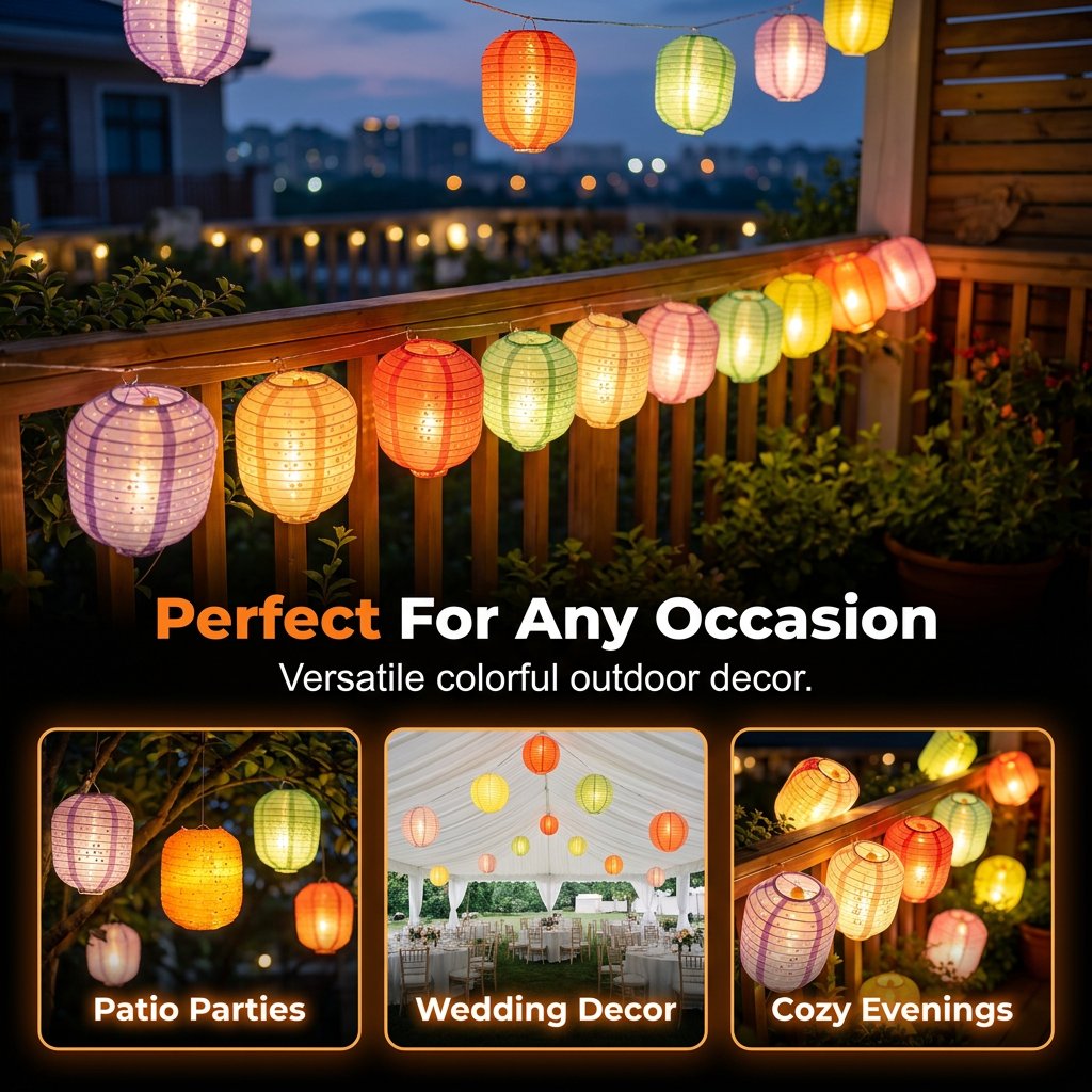 🔥HOT SALE🔥Hanging Colorful Paper Lanterns | Cut-out Patterns