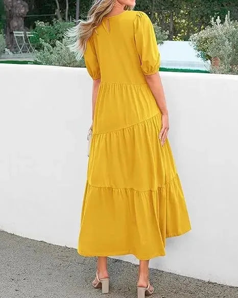 🌟HOT SALE-WOMEN'S SUMMER CASUAL MIDI DRESS (BUY 2 FREE SHIPPING)
