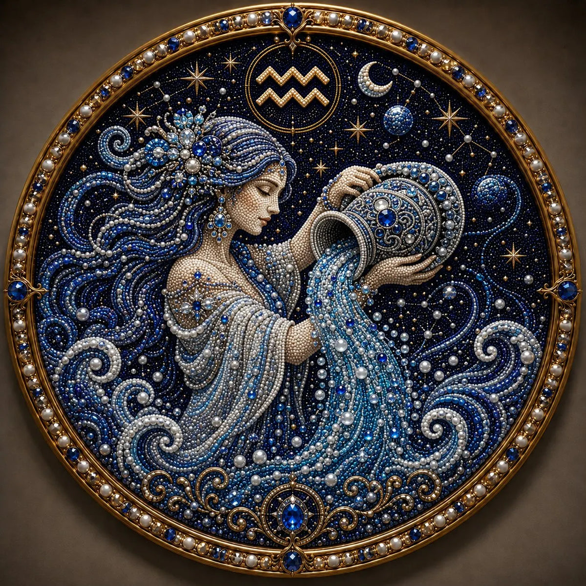 🔥 Last Day 49% OFF - 💎 12 Zodiac Signs Pearl Art Kit ♈🌙 (📦Buy 2 Free Shipping)
