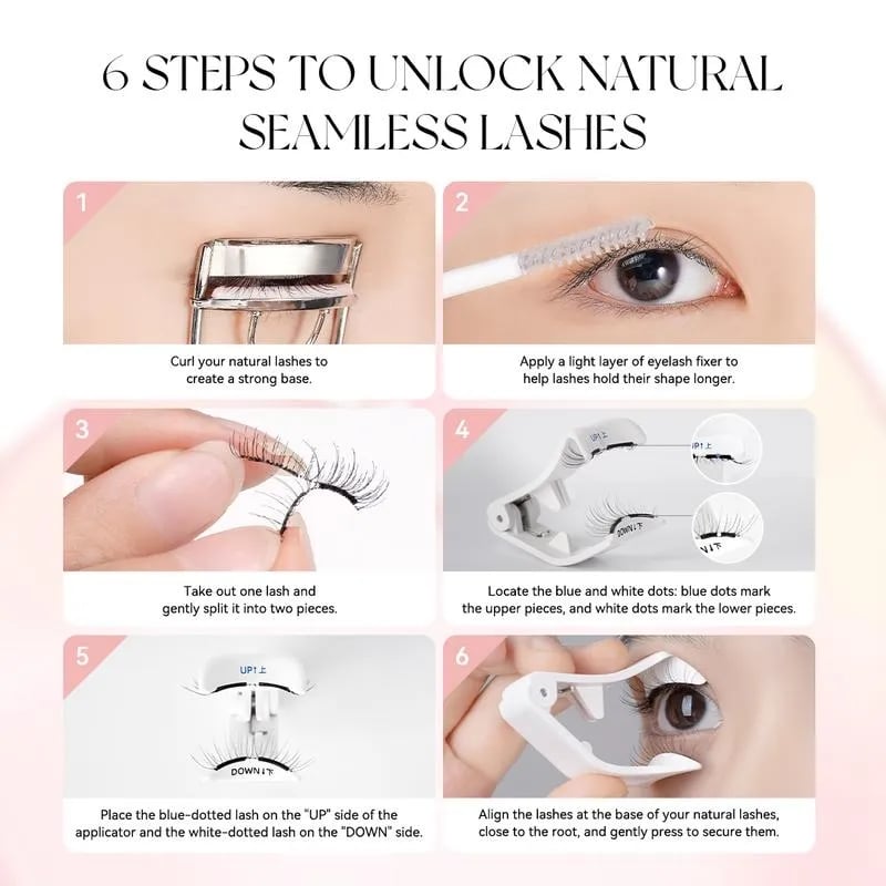🔥 HOT SALE 🔥Soft Magnetic Eyelashes All-in-One Box, Reusable