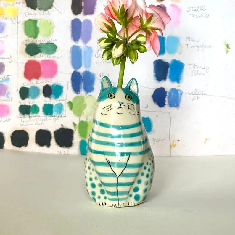 🎉Hand-Painted Cat Vase Collection(🥰Buy 1 Get 1 Free🥰)