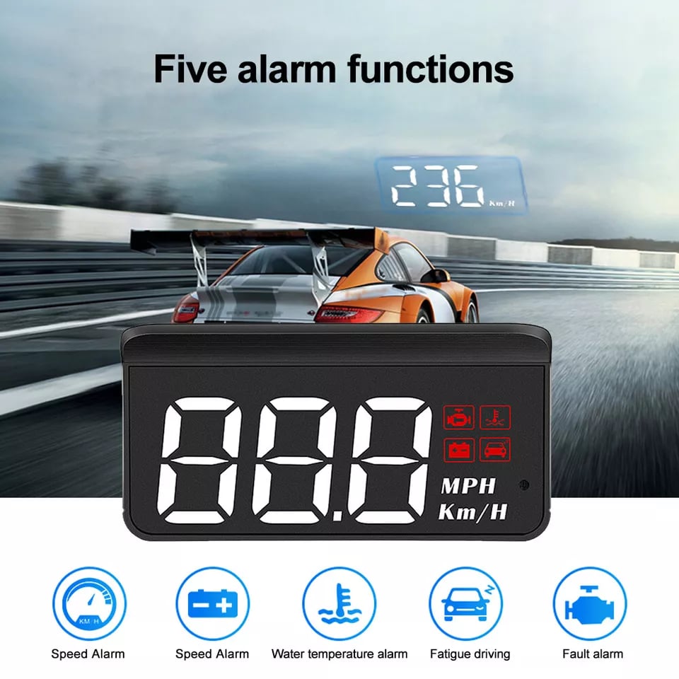 🎁New Year Hot Sale: HALF PRICE -OBD2 HUD Car Head Up Display Projector Speedometer