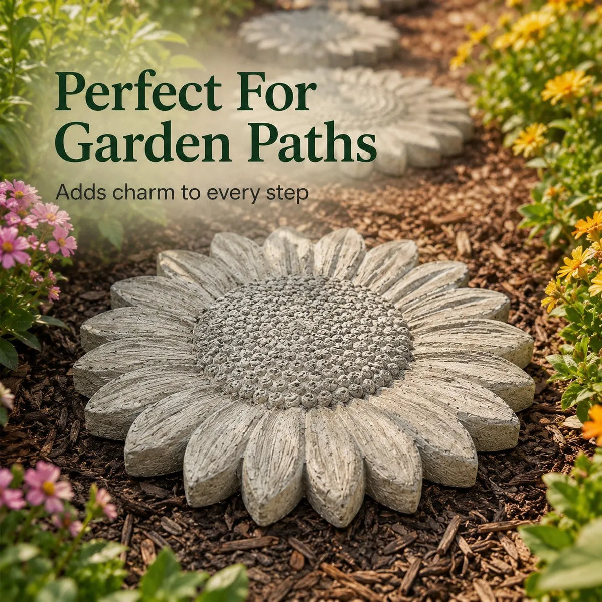 🔥HOT SALE🔥💥 LAST DAY 49% OFF - 🌻 Reusable Sunflower Stepping Stone Mold (📦Buy 2 Free Shipping)