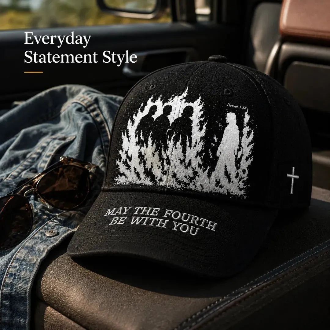 🔥Father's Day 49% OFF - ❤️May The Fourth Be With You Faith-Inspired Embroidered Baseball Cap ✝️🔥